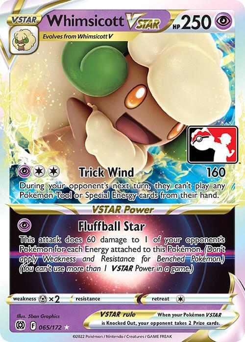 Brilliant Stars Whimsicott VSTAR [Prize-Pack] Pokémon card